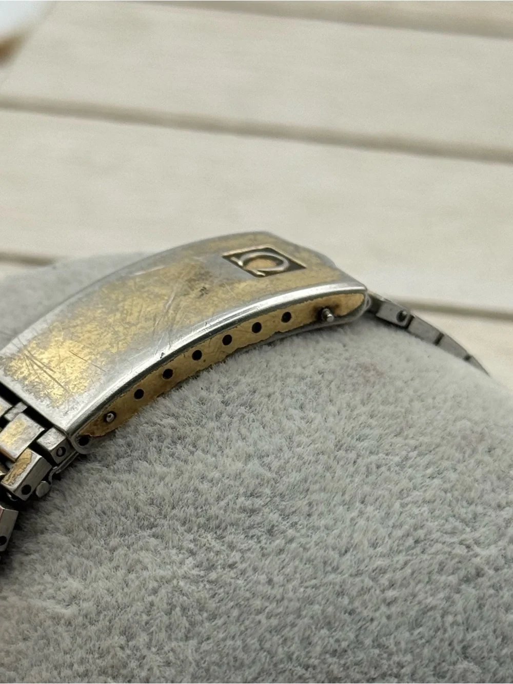 vintage mens Omega Gold-Tone Men’s Day-Date Bracelet Watch